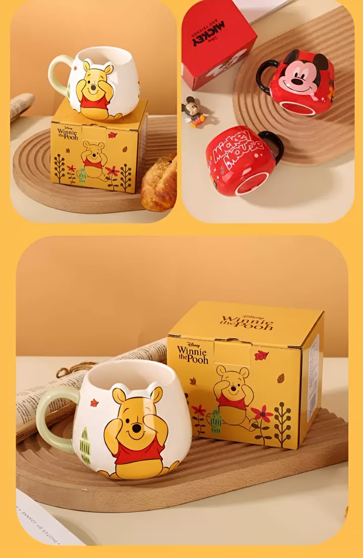toko mainan online GELAS MUG KERAMIK MICKEY/POOH