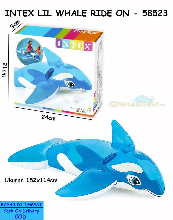 toko mainan online INTEX LIL WHALE RIDE ON - 58523