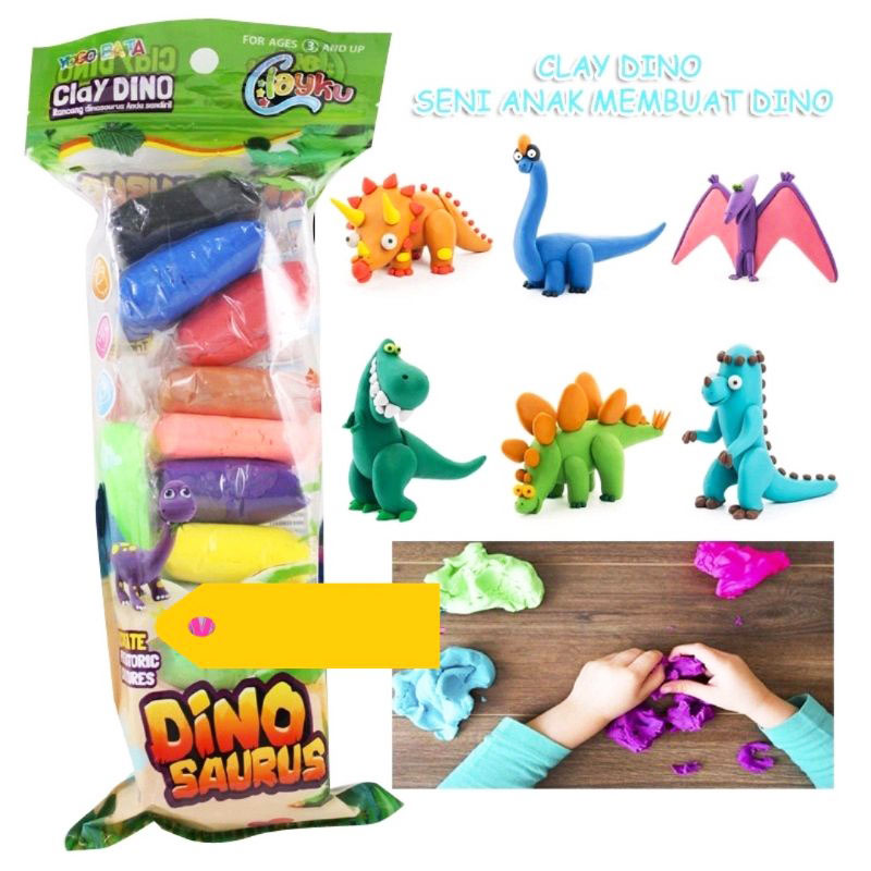 toko mainan online CLAY DINO YL1