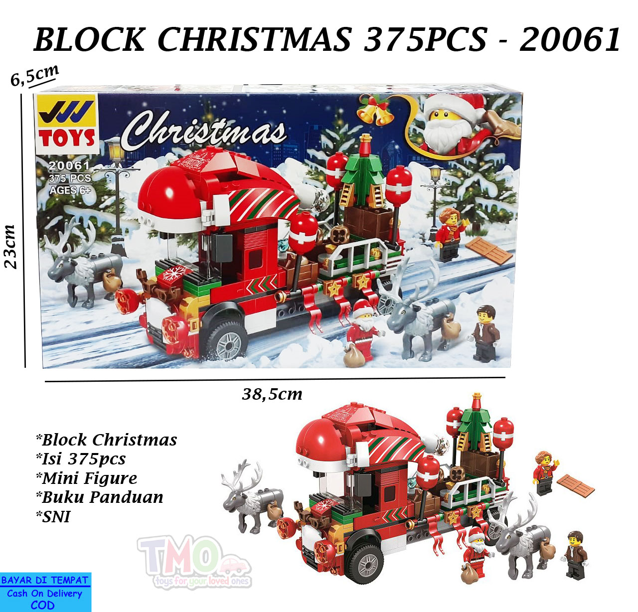 toko mainan online BLOCK CHRISTMAS 375PCS - 20061