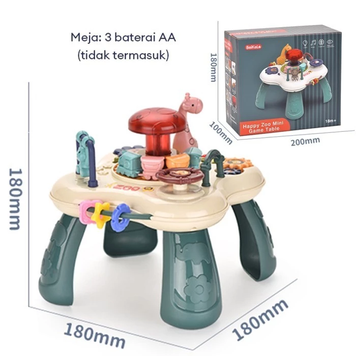 toko mainan online HAPPY ZOO MINI TABLE 96103A