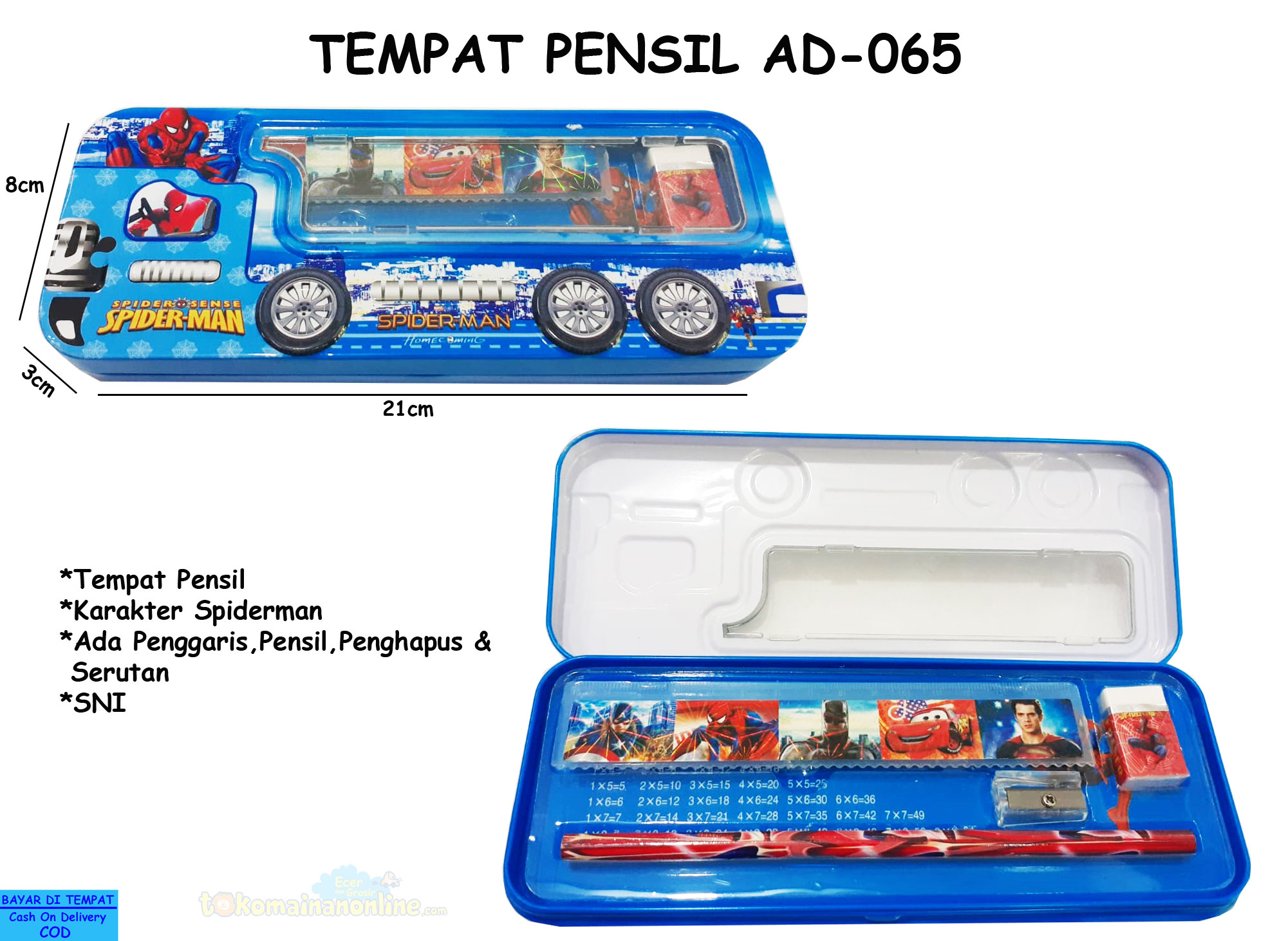 toko mainan online TEMPAT PENSIL AD-065