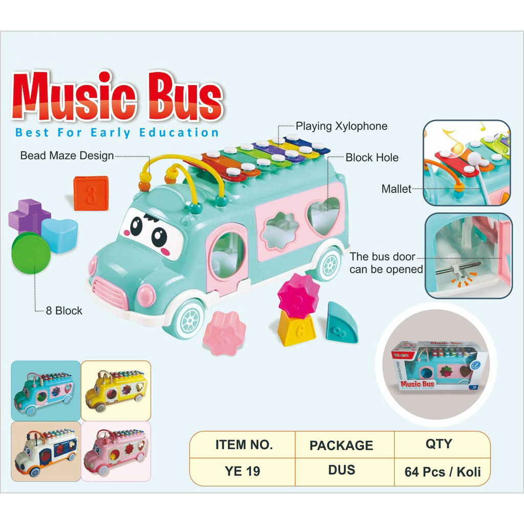 toko mainan online MUSIC BUS DUS - YE19