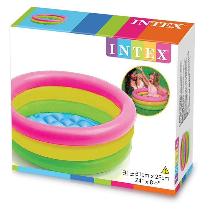 toko mainan online INTEX SUNSET BABY POOL 61X22CM