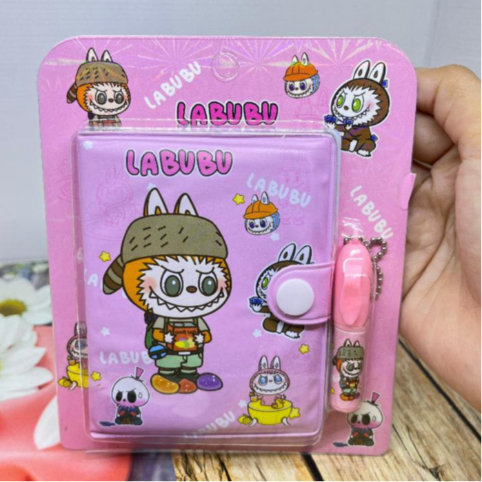 toko mainan online NOTEBOOK LABUBU + PEN A7-006